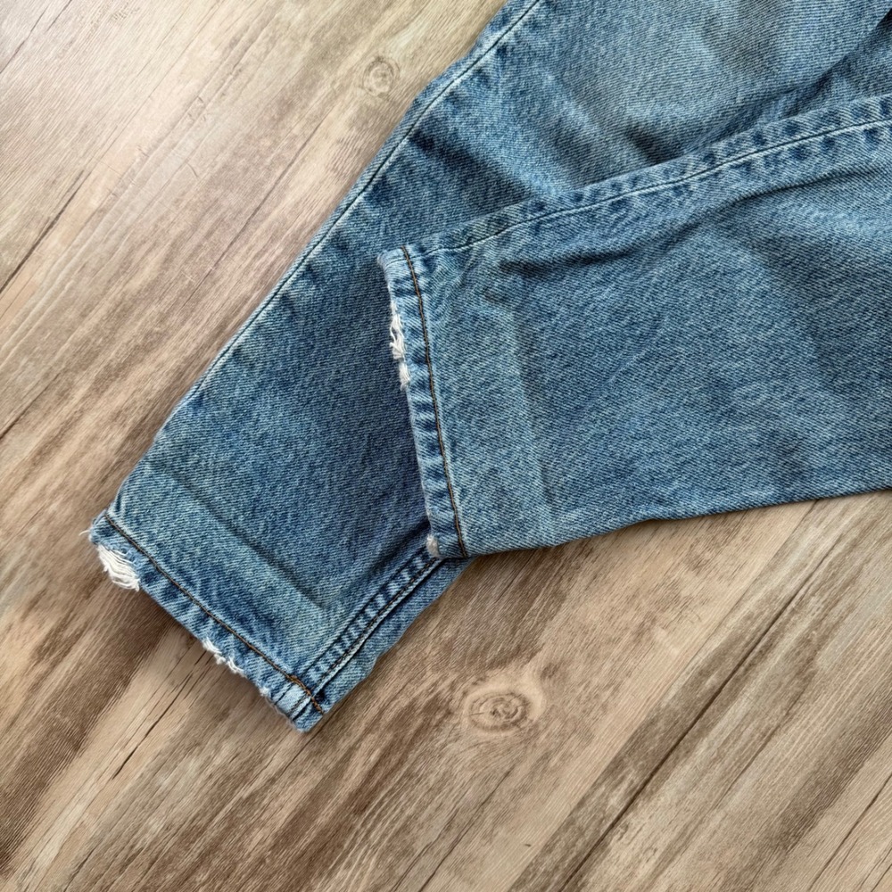 Reformation High Rise Slim Straight Leg Jeans Medium Wash Blue Size 26 - Picture 10 of 10